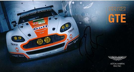?   Aston Martin  Auto Motorsport  Autogrammkarte  original signiert 