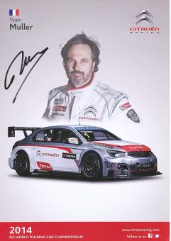 Yvan Muller  Citroen  Ralley  Auto Motorsport  Autogrammkarte  original signiert 