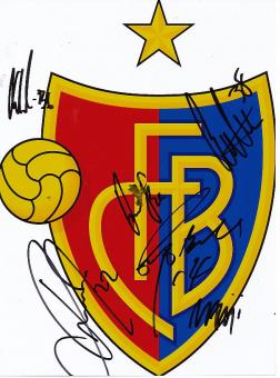 FC Basel    Mannschaftsfoto Fußball original signiert 