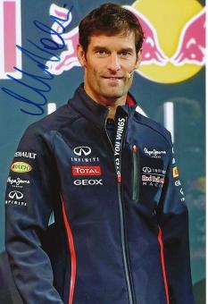 Mark Weber  Red Bull  Formel 1   Auto Motorsport Foto original signiert 