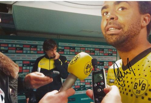 Patrick Owomoyela  Borussia Dortmund  Fußball 30 x 20 cm Autogramm Foto original signiert 