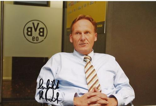Hans Joachim Watzke  Borussia Dortmund  Fußball 30 x 20 cm Autogramm Foto original signiert 