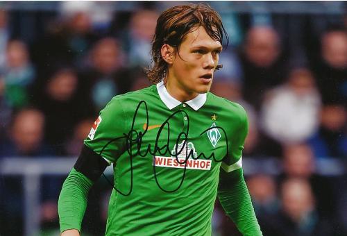 Jannik Vestergaard   SV Werder Bremen  Fußball 30 x 20 cm Autogramm Foto original signiert 