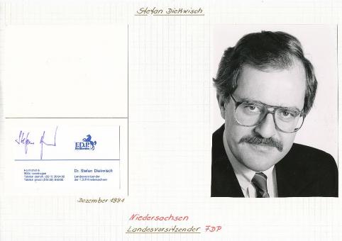 Stefan Dickwisch  Politik  Autogramm  original signiert 