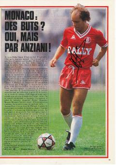 Philippe Anziani  Frankreich + AS Monaco  Fußball Autogramm original signiert 