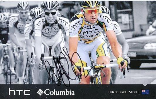 Hayden Roulston  Team HTC Highroad  Radsport  Autogrammkarte original signiert 