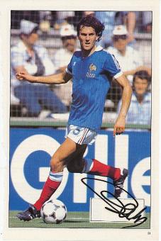 Patrick Battiston Frankreich WM 1982  Fußball Bild original signiert 