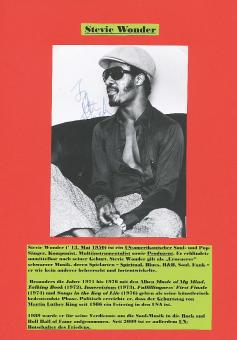 Stevie Wonder   Musik Autogramm Foto original signiert 
