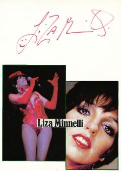 Liza Minnelli  Film & TV Autogramm Karte original signiert 