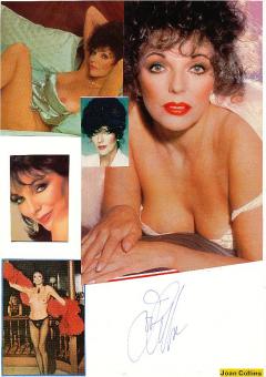 Joan Collins  Film & TV Autogramm Karte original signiert 