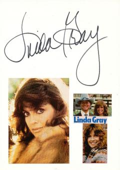 Linda Gray  Dallas  Film & TV Autogramm Karte original signiert 