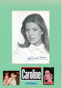 Caroline von Monaco   Adel   Autogrammkarte original signiert 