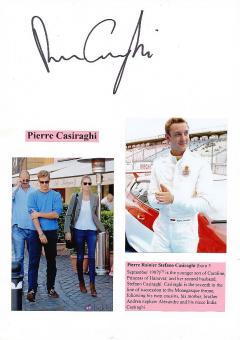 Pierre Casiraghi  Adel & Motorsport  Autogramm Karte  original signiert 