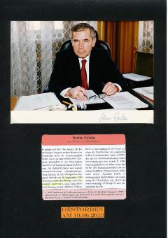 Gyula Horn † 2013  Ministerpräsident Ungarn  Politik  Autogramm Foto original signiert 