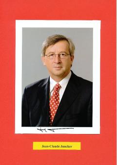Jean Claude Juncker  Luxemburg  Politik Autogramm Foto original signiert 