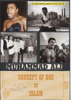 Muhammad Ali † 2016  USA Boxen Legende  Autogramm Eintrittskarte original signiert 