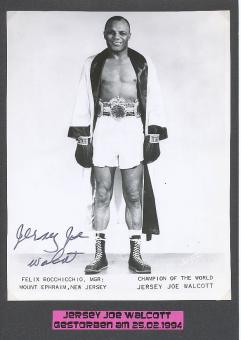 Jersey Joe Walcott † 1994  USA Boxen  Autogramm Foto original signiert 