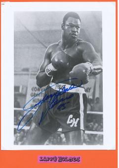 Larry Holmes  USA Weltmeister  Boxen  Autogramm Foto  original signiert 