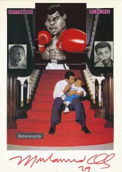 Muhammad Ali † 2016  USA Boxen Legende  Autogramm Karte original signiert 