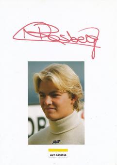 Nico Rosberg  Weltmeister  Formel 1 Auto Motorsport  Autogramm Karte original signiert 