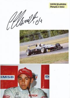 Lewis Hamilton  Mercedes  Weltmeister  Formel 1 Auto Motorsport  Autogramm Karte original signiert 