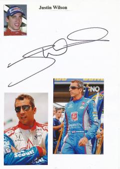 Justin Wilson † 2015  Formel 1  Auto Motorsport  Autogramm Karte original signiert 