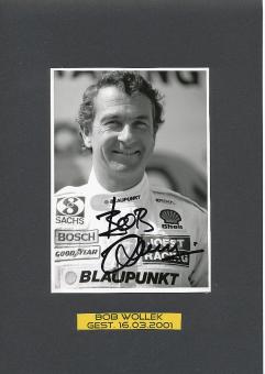 Bob Wollek † 2001  Porsche  Auto Motorsport  Autogramm Foto original signiert 