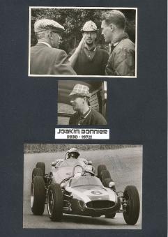 Joakim Bonnier † 1972  SWE   Formel 1  Auto Motorsport  Autogrammkarte original signiert 
