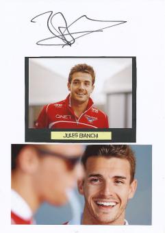 Jules Bianchi † 2015  FRA   Formel 1  Auto Motorsport  Autogramm Karte  original signiert 