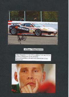 Allan Simonsen † 2013  Dänemark  Formel 3  Auto Motorsport Autogramm Foto original signiert 
