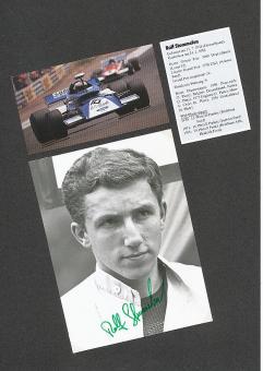 Rolf Stommelen † 1983   Formel 1  Auto Motorsport  Autogramm Foto  original signiert 