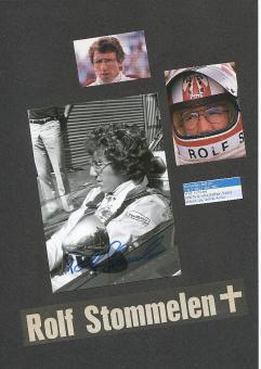 Rolf Stommelen † 1983   Formel 1  Auto Motorsport  Autogramm Foto  original signiert 