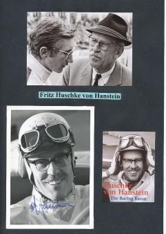 Huschke von Hanstein † 1996  Auto Motorsport  Autogramm Foto  original signiert 