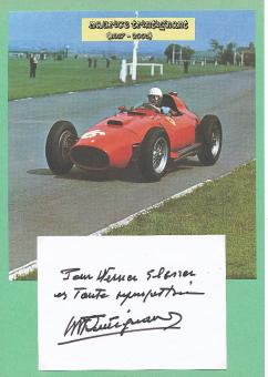 Maurice Trintignant † 2005  Formel 1  Auto Motorsport  Autogramm Karte  original signiert 