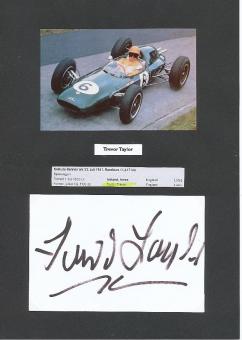 Trevor Taylor † 2010  Formel 1  Auto Motorsport  Autogramm Karte  original signiert 