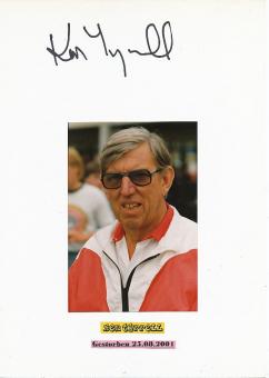 Ken Tyrrell † 2001  Formel 1  Auto Motorsport  Autogramm Karte  original signiert 