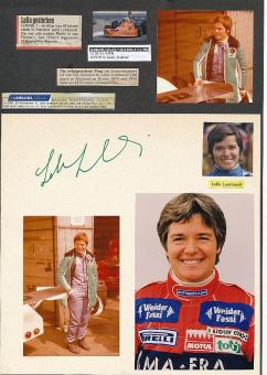 Lella Lombardi † 1992  ITA  Formel 1  Auto Motorsport  Autogramm Karte  original signiert 