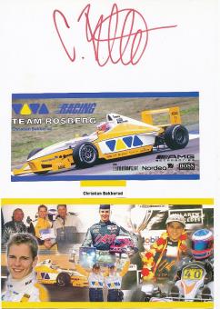 Christian Bakkerud † 2011    Auto Motorsport  Autogramm Karte  original signiert 