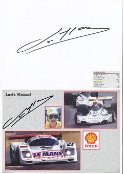 2  x  Loris Kessel  † 2010  CH  Formel 1  Auto Motorsport  Autogrammkarte  original signiert 