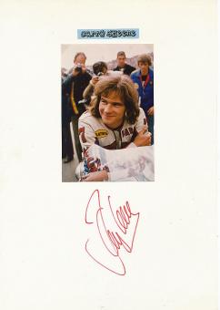 Barry Sheene † 2003  GB  Motorrad Weltmeister Autogramm Karte  original signiert 
