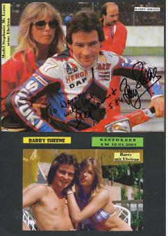 Barry Sheene † 2003  GB  Motorrad Weltmeister Autogramm Bild  original signiert 