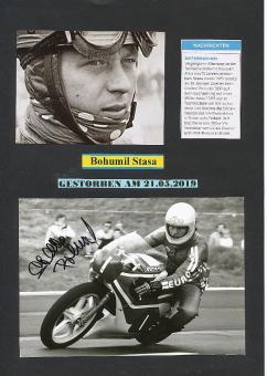 Bohumil Stasa † 2019  CSSR  Motorrad Sport  Autogramm  Foto  original signiert 