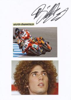 Marco Simoncelli † 2011  Italien  Motorrad Weltmeister  Autogramm Karte  original signiert 
