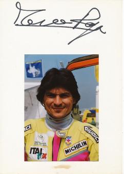 Marco Papa † 1999  Italien  Motorrad Autogramm Karte  original signiert 
