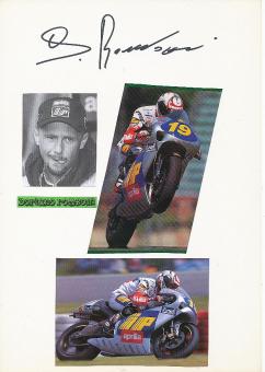 Doriano Romboni † 2013  Italien  Motorrad Sport Autogramm  Karte original signiert 