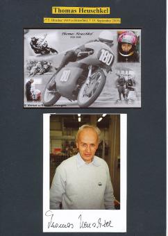 Thomas Heuschkel † 2009  Motorrad Sport Autogramm Karte original signiert 