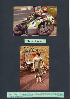 Tom Herron † 1979  GB  Motorrad Sport Autogramm Foto original signiert 