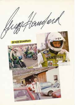 Gregg Hansford  † 1995  Australien  Motorrad Sport Autogramm Karte original signiert 