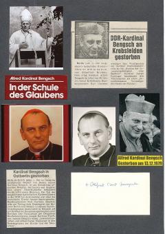 Alfred Kardinal Bengsch † 1979 Erzbischof von Berlin   Kirche Autogramm Karte original signiert 
