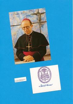 2  x  Paul Werner Scheele † 2019 Bischof von Würzburg  Kirche Autogrammkarte original signiert 